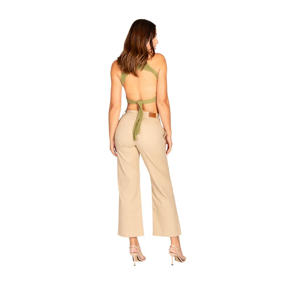 Foto 4 pulgar | Pantalon Recto Jeanswest para Mujer Tiro Alto Beige
