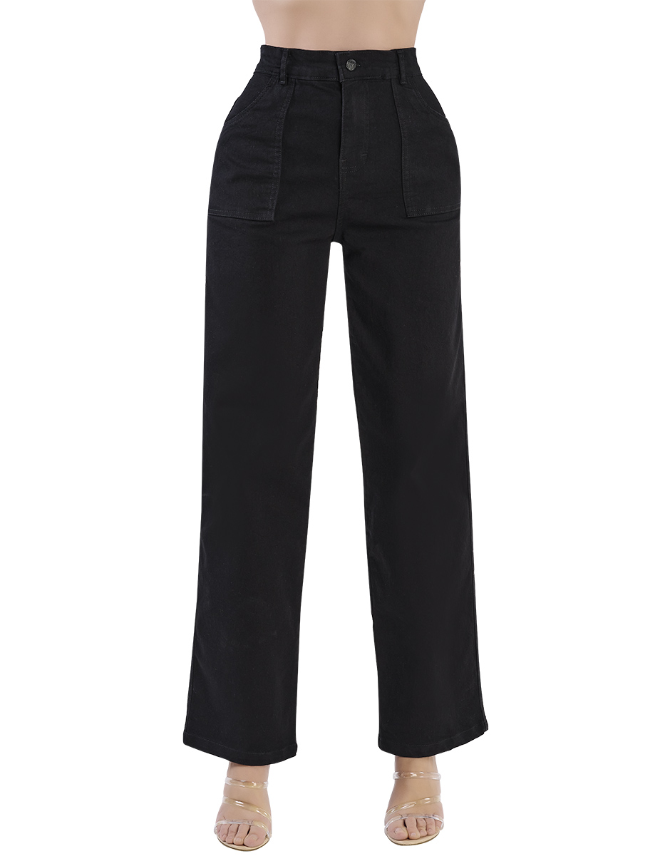 Foto 1 | Jeans Devendi color Negro Rectos