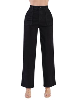Foto 1 | Jeans Devendi color Negro Rectos