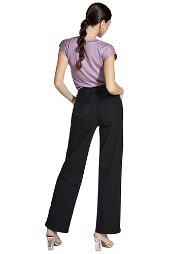 Foto 3 | Jeans Devendi color Negro Rectos