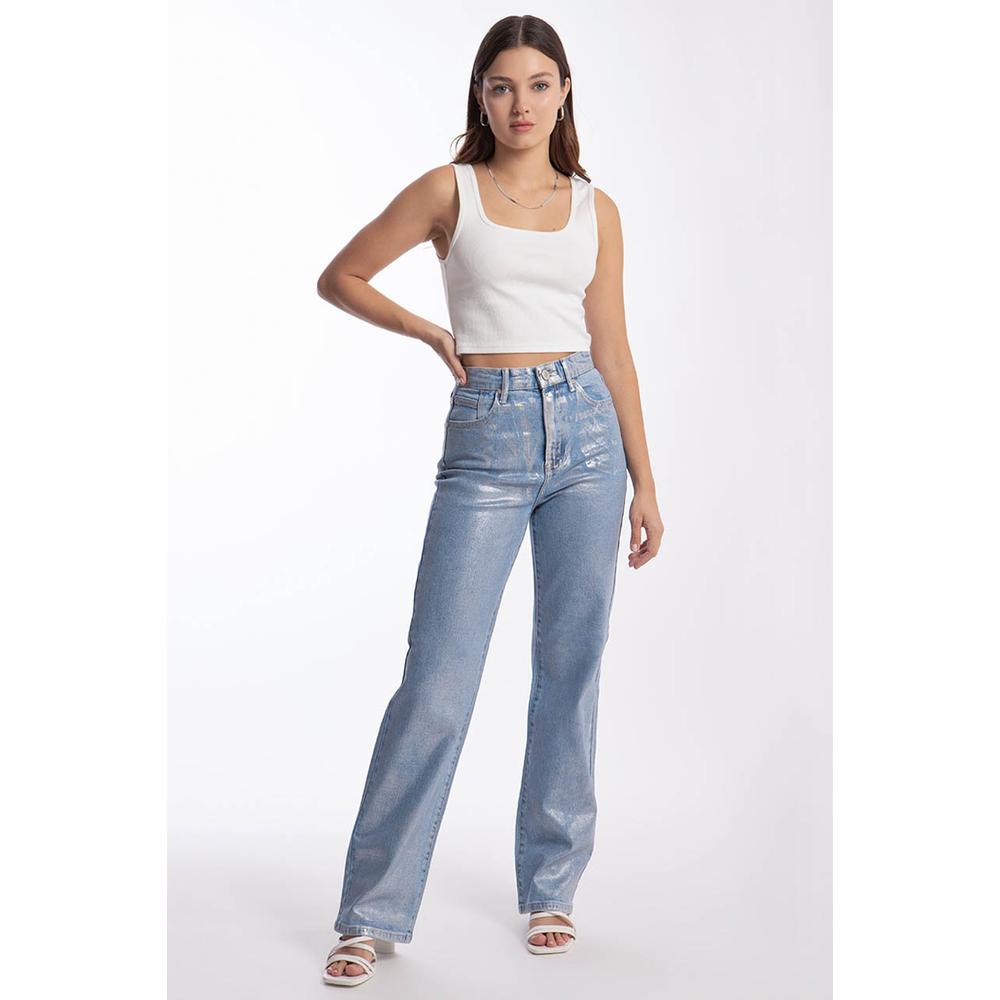 Foto 1 | Jeans Efecto Metalizado Balam Juvenil 6530 Azul