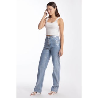 Foto 2 | Jeans Efecto Metalizado Balam Juvenil 6530 Azul