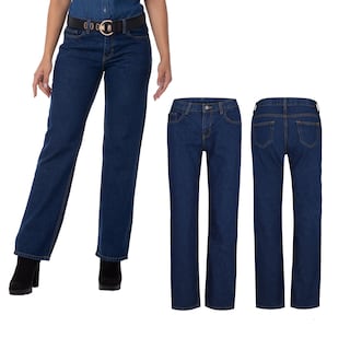 Foto 2 | Pantalón de Mezclilla Yazbek para Dama Azul