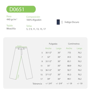 Foto 3 | Pantalón de Mezclilla Yazbek para Dama Azul