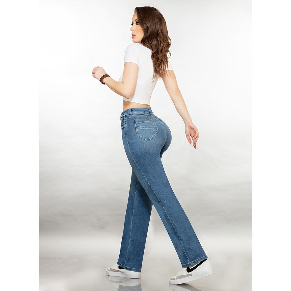 Jeans Savi Azul para Mujer