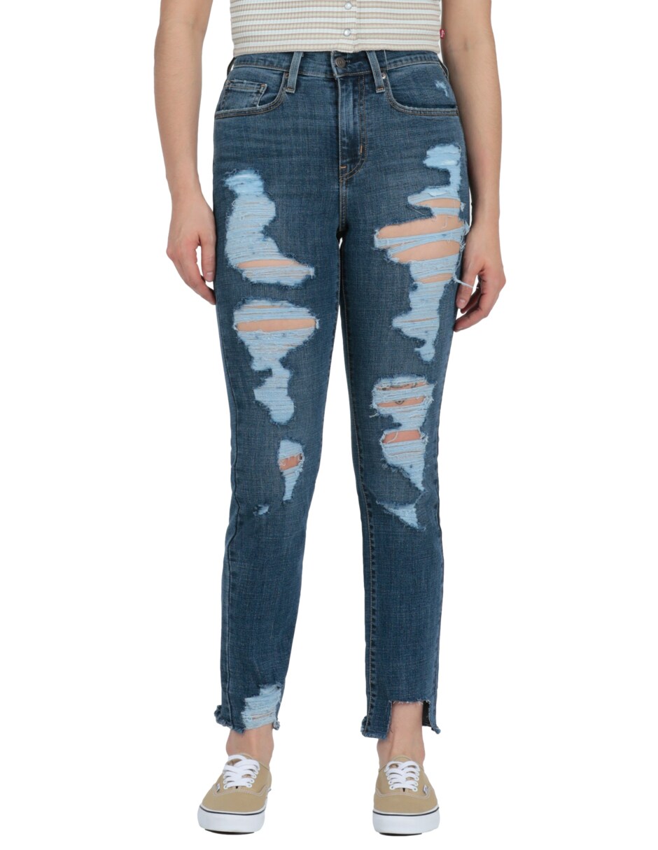 Jeans Levi's 742 High-rise Straight para Mujer $1,399