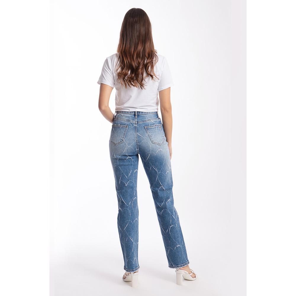 Foto 2 | Jeans De Pierna Recta Corazón /juvenil 6551 Azul
