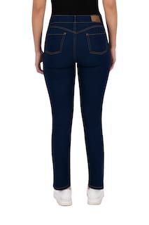 Foto 5 | Jeans Recto Britos Tiro Medio 024787 Azul para Mujer