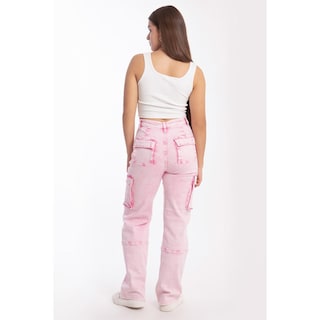 Foto 3 | Jeans Cargo Wide Roman Fashion 6614 Rosa para Mujer