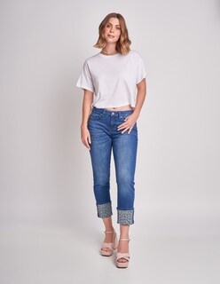 Foto 1 | Jeans Devendi Azul para Mujer