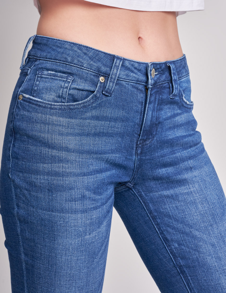 Foto 4 pulgar | Jeans Devendi Azul para Mujer