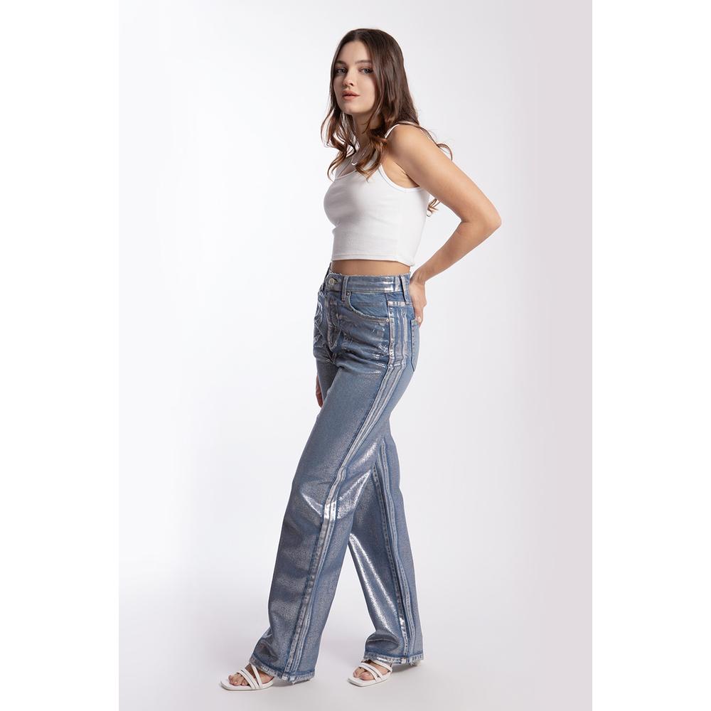 Foto 3 pulgar | Jeans Roman Fashion Azul para Mujer