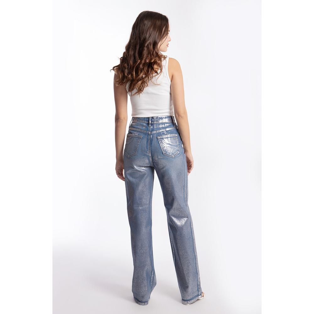 Foto 4 pulgar | Jeans Roman Fashion Azul para Mujer