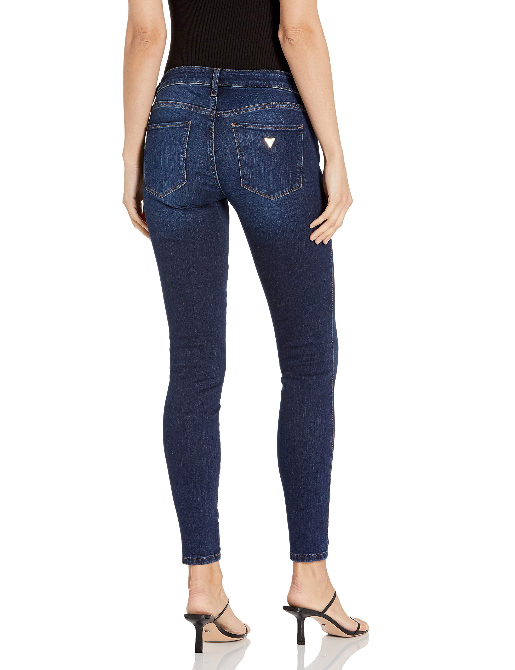 Foto 3 pulgar | Jeans Guess de Talle Medio Ajustados para Mujer - Venta Internacional