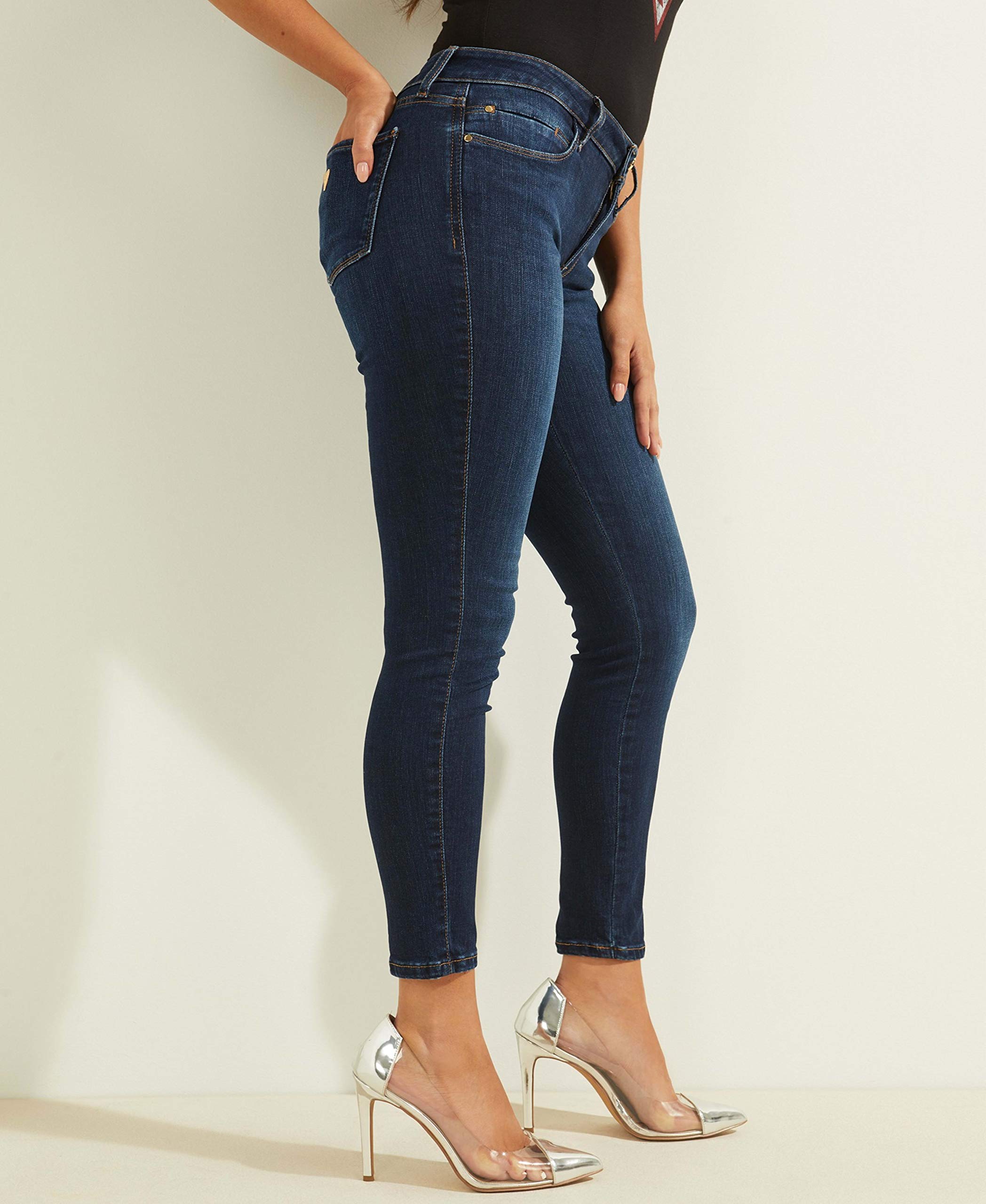 Foto 4 pulgar | Jeans Guess de Talle Medio Ajustados para Mujer - Venta Internacional