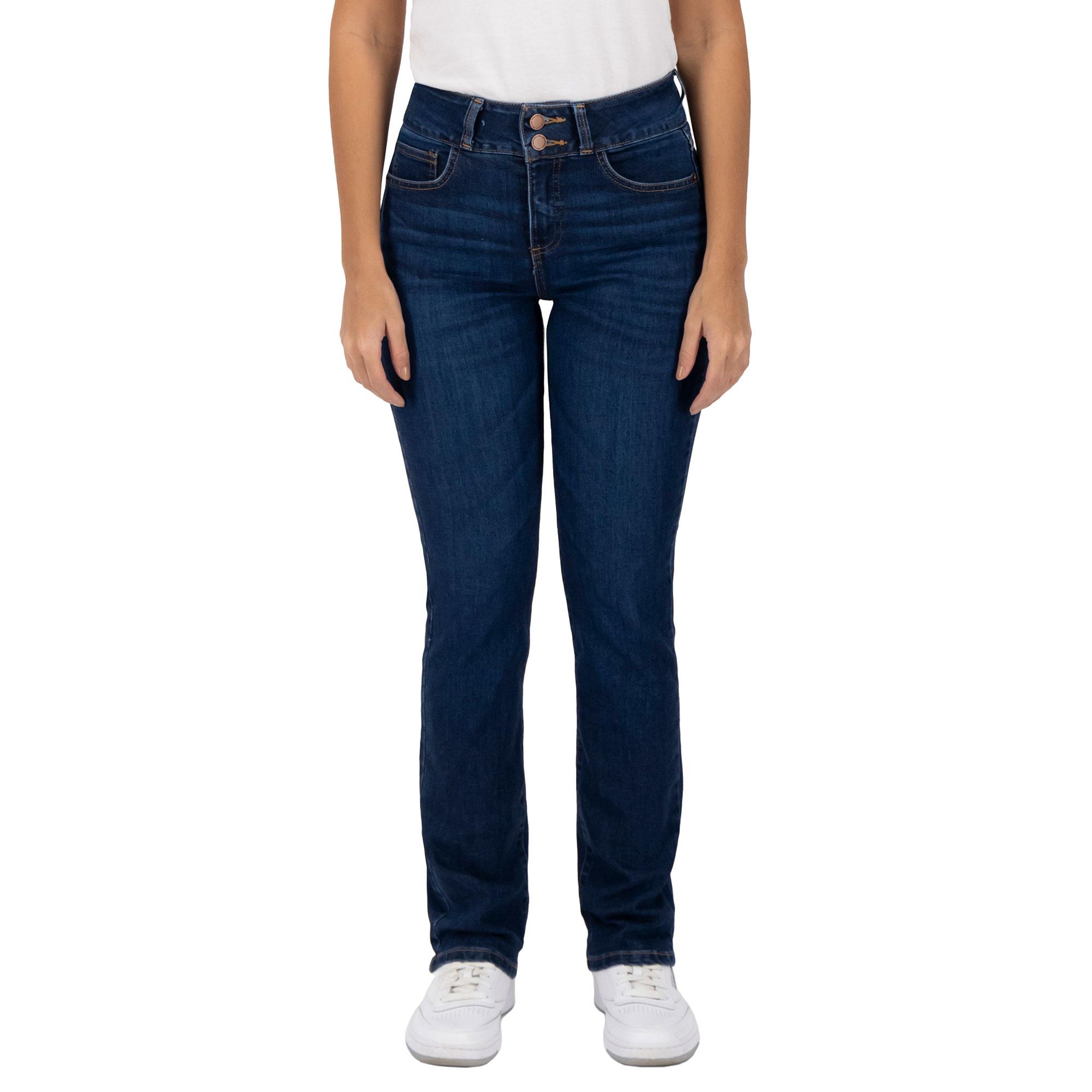 Pantalón Recto Britos Jeans Azul para Mujer