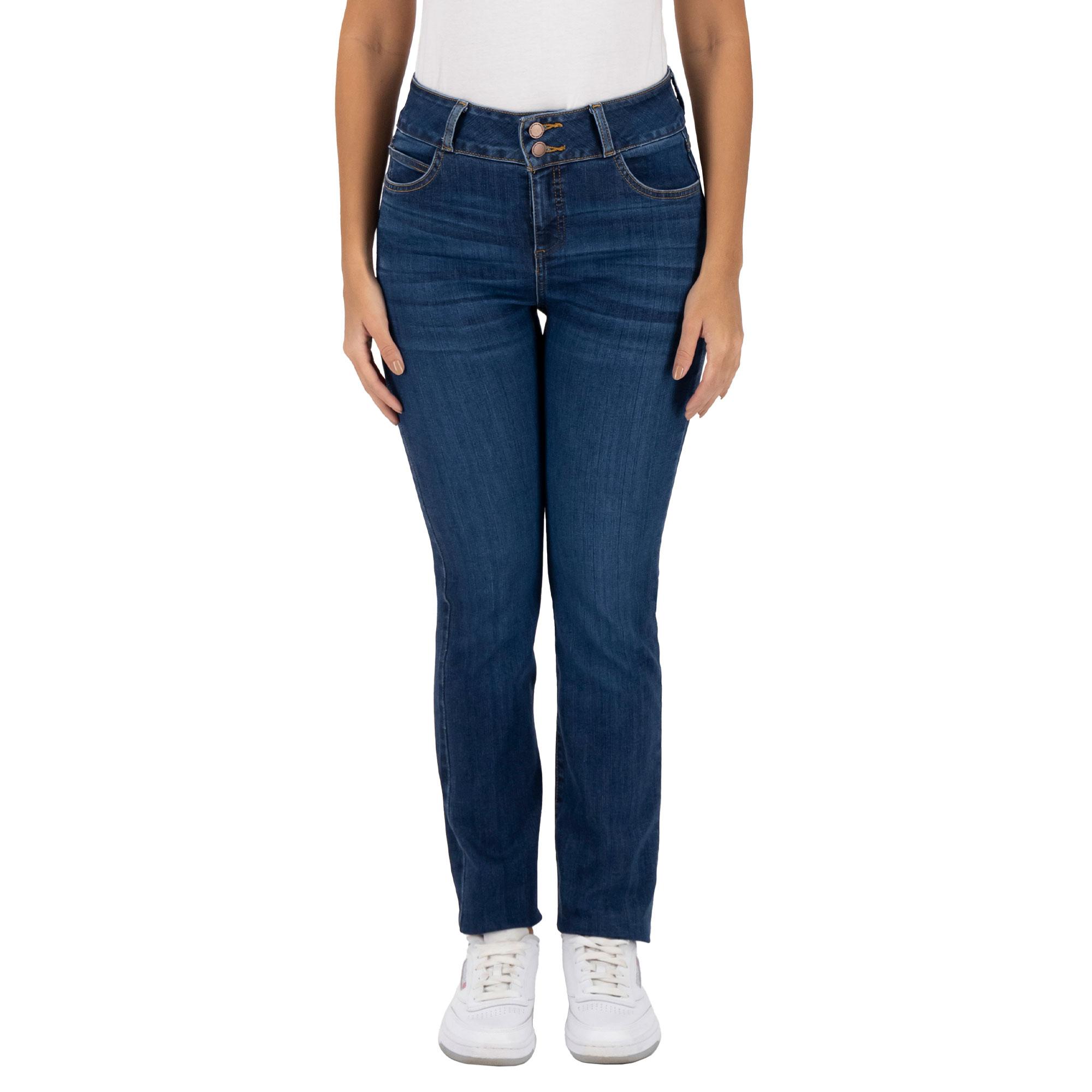Pantalón Recto Britos Jeans Mujer Azul Magic Pomp 025252