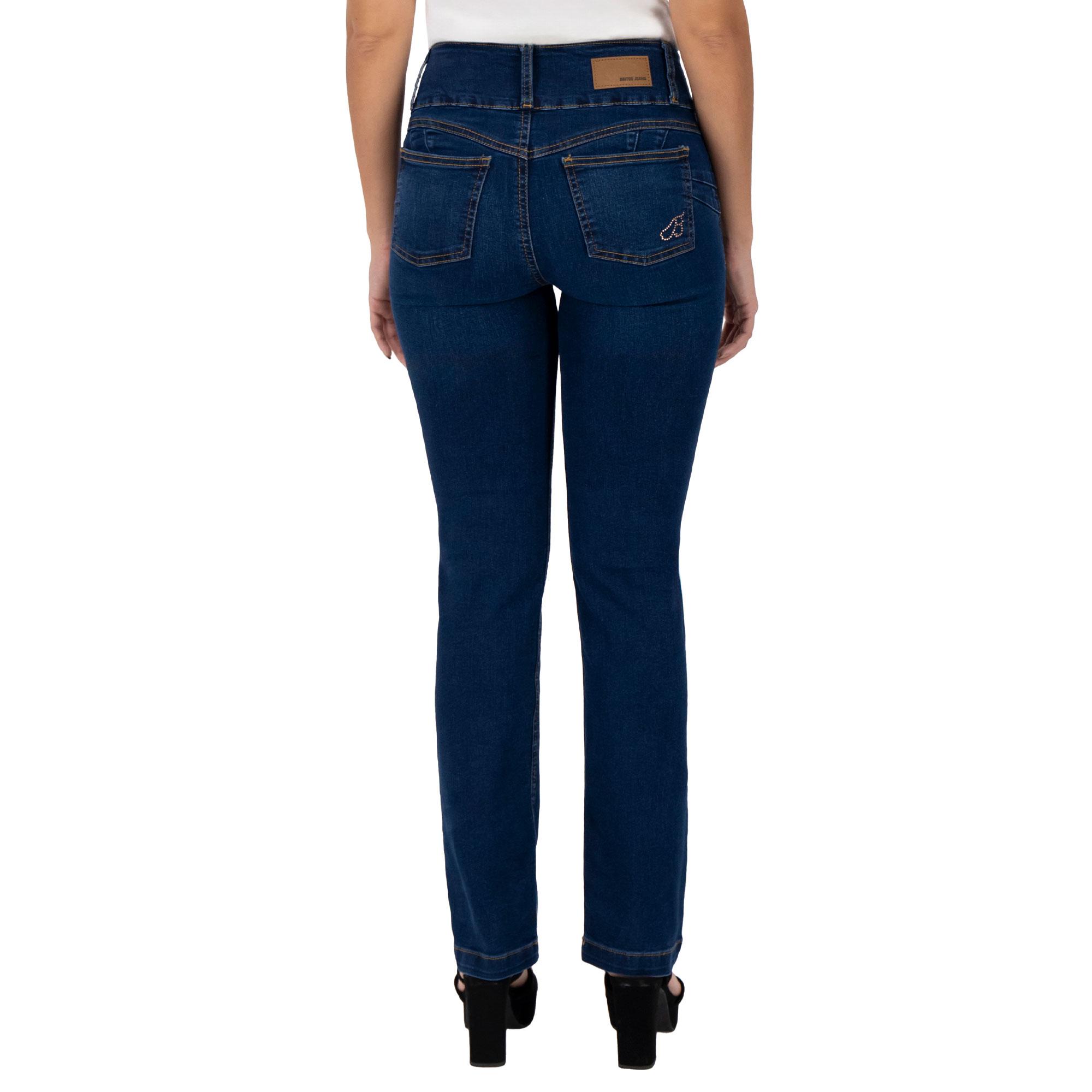Foto 2 | Pantalón Recto Britos Jeans Magic Pomp 025238 Azul para Mujer