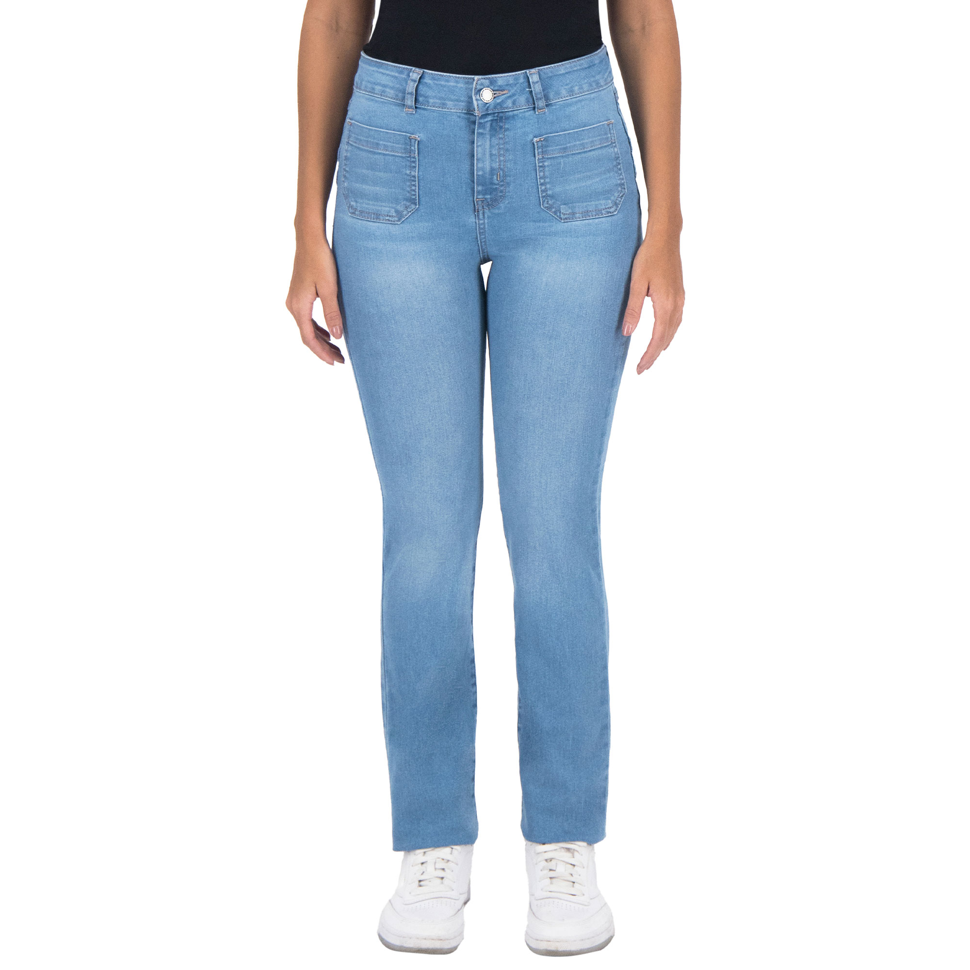 Pantalón Recto Britos Jeans Mujer Azul Magic Pomp 025306