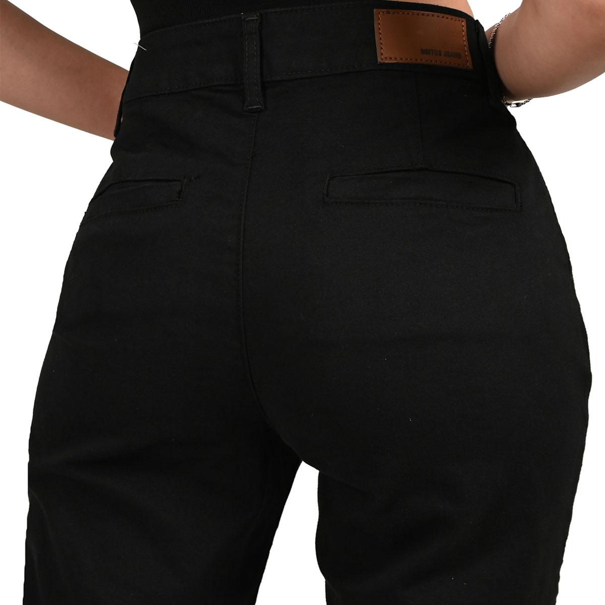 Foto 5 pulgar | Pantalón Britos Jeans Mujer Chino Negro 024856