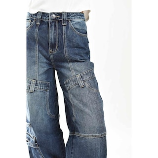 Foto 4 | Jeans Estilo Cargo Juvenil 6734 Azul Oscuro