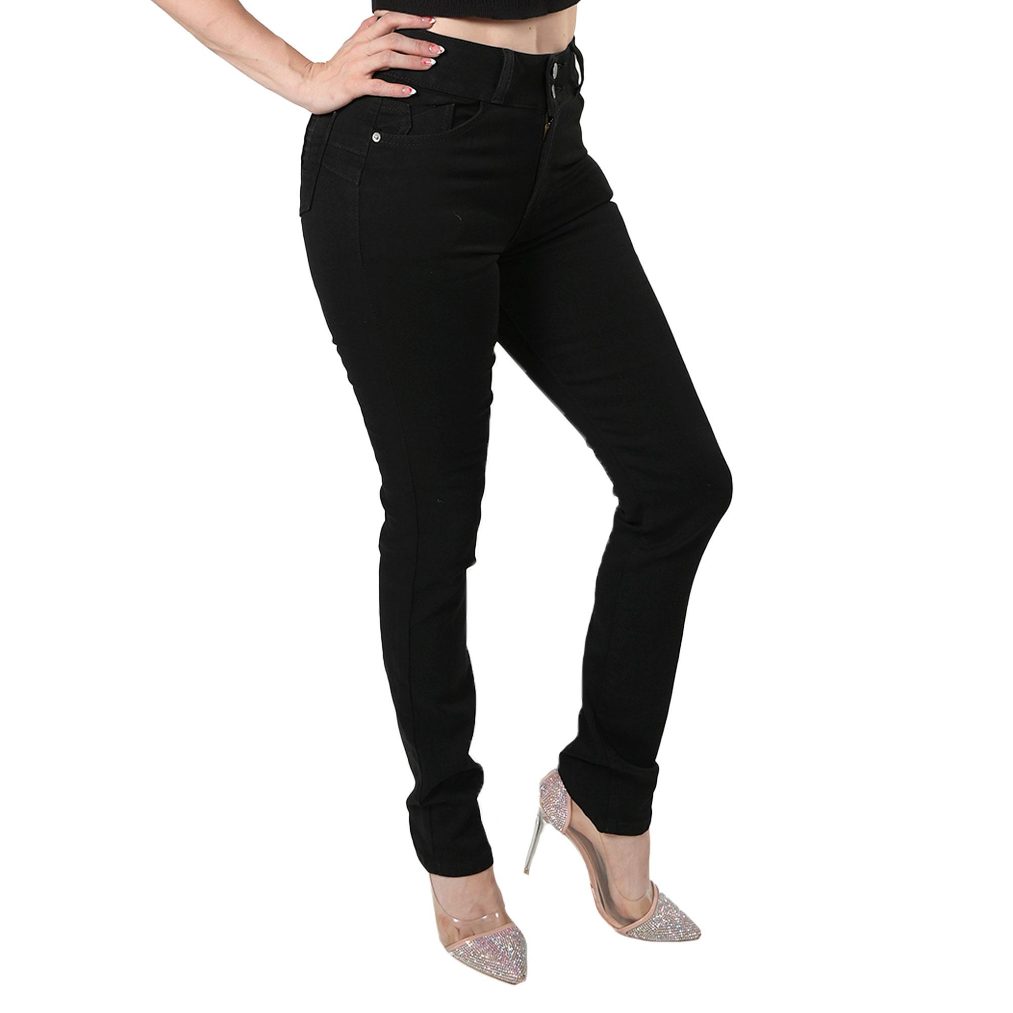 Foto 4 pulgar | Pantalón Recto Britos Jeans Mujer Negro 024876