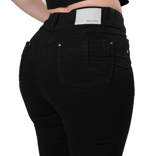 Foto 5 | Pantalón Recto Britos Jeans Mujer Negro 024876