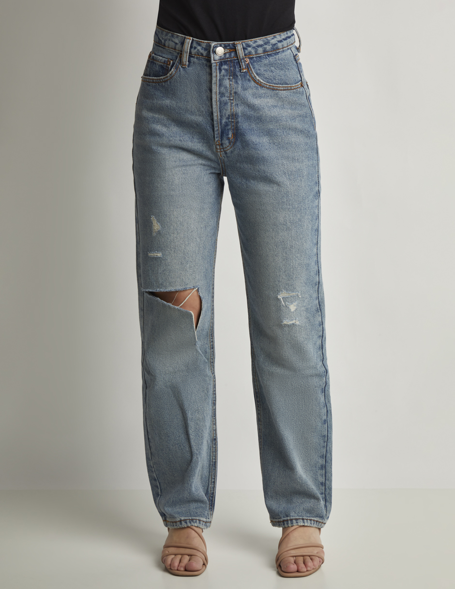 Foto 1 | Jeans Devendi Color Azul Rupturas
