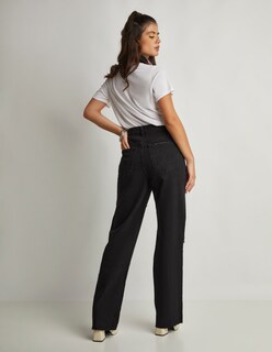 Foto 4 | Jeans Devendi Color Negro Rupturas