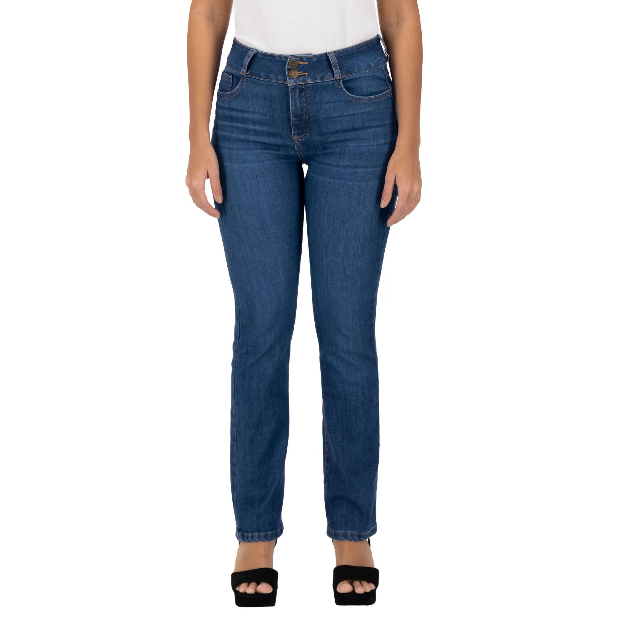 Pantalón Recto Britos Jeans Mujer Azul Magic Pomp 025253