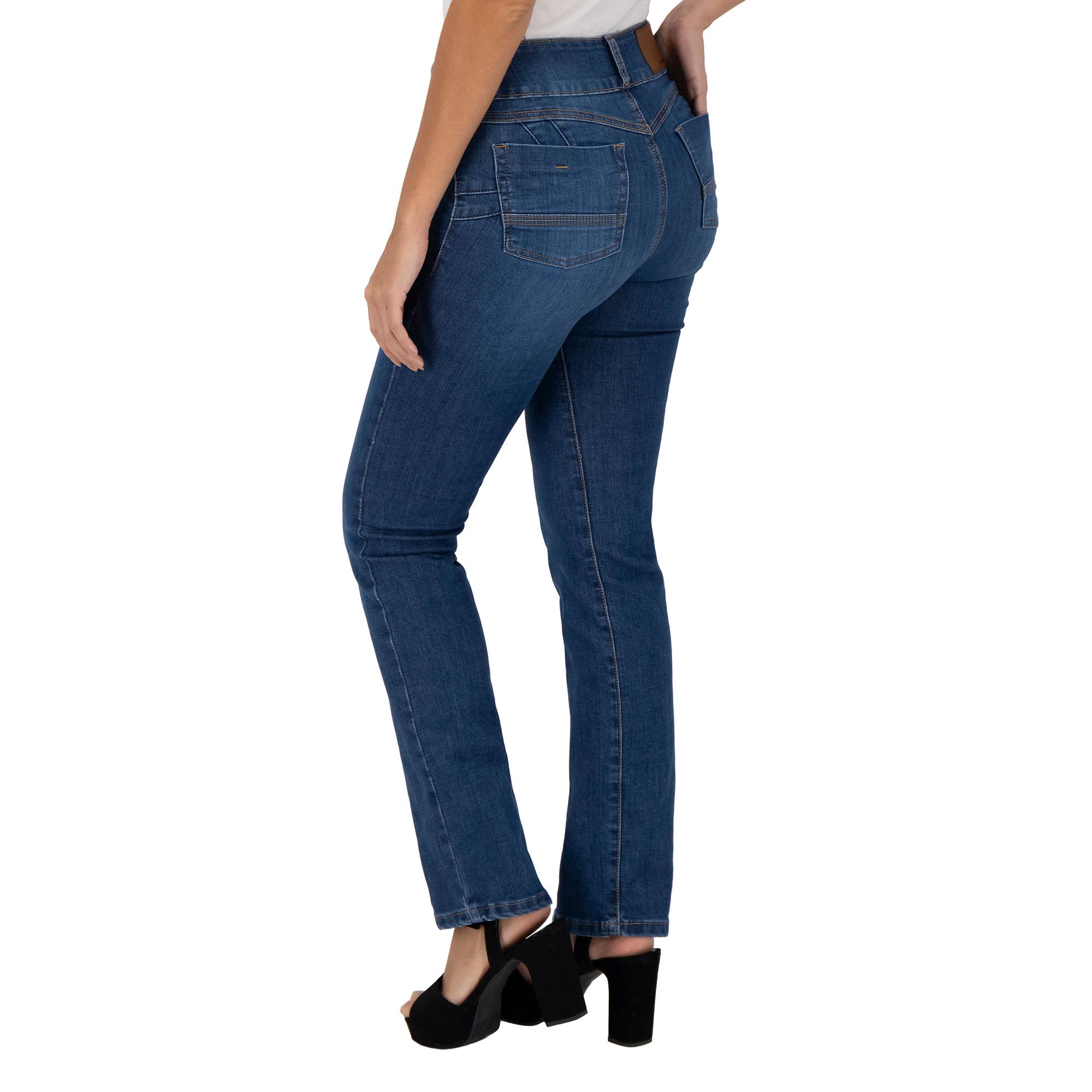 Foto 4 pulgar | Pantalón Recto Britos Jeans Mujer Azul Magic Pomp 025253