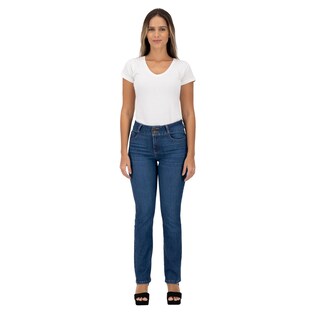 Foto 4 | Pantalón Recto Britos Jeans Mujer Azul Magic Pomp 025253