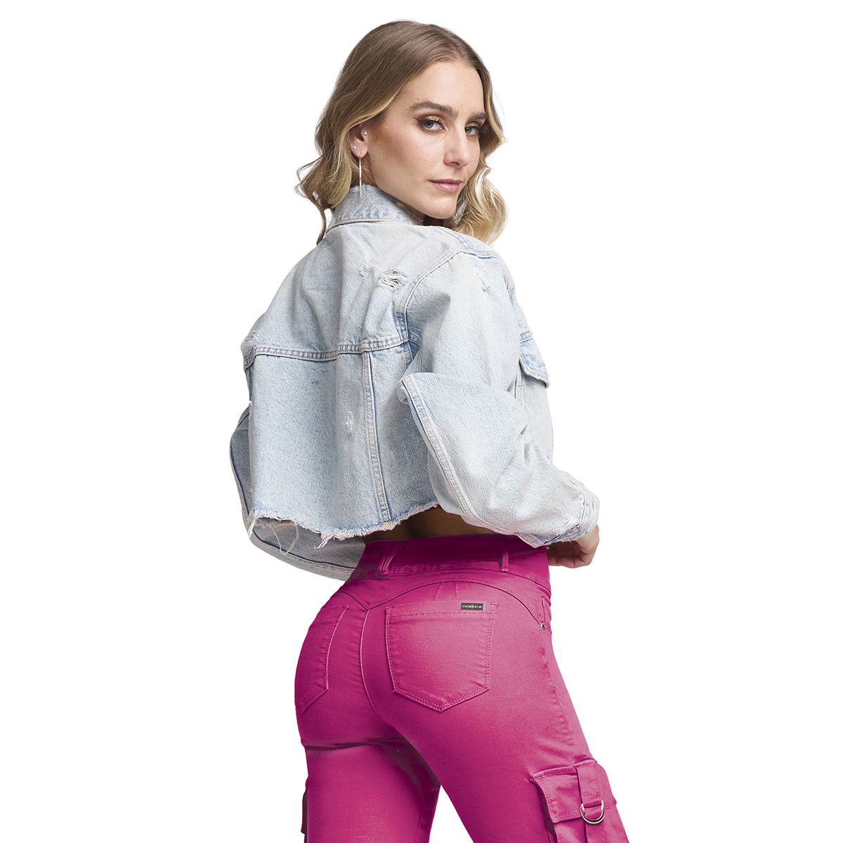 Foto 3 pulgar | Jeans Mezclilla Mujer Pantalon Straight Colombiano Push Up Buenissima Seven Jeans