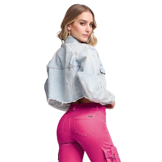 Foto 2 | Jeans Mezclilla Mujer Pantalon Straight Colombiano Push Up Buenissima Seven Jeans