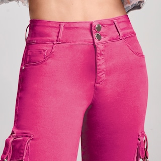 Foto 3 | Jeans Mezclilla Mujer Pantalon Straight Colombiano Push Up Buenissima Seven Jeans