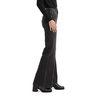Foto 2 | Pantalones Vaqueros Levi's Ribage Bell Para Mujer, Color Negro, Talla 28 - Venta Internacional.