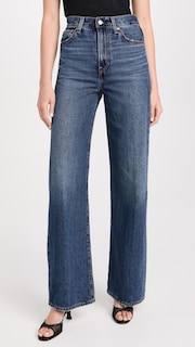 Foto 2 | Vaqueros Levi's Ribage De Pierna Ancha Para Mujer, Con Perímetro Polar, 26 - Venta Internacional.