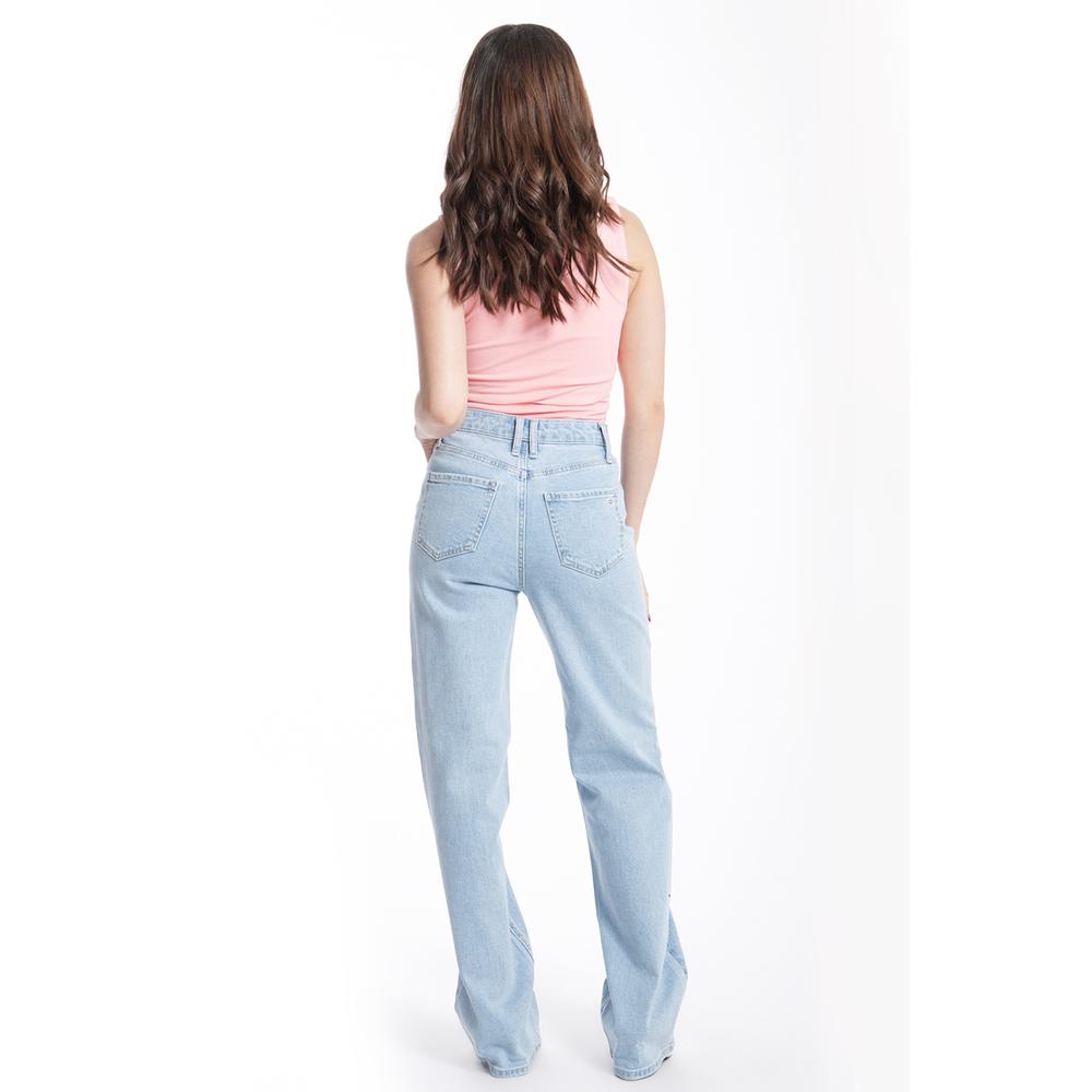 Foto 4 pulgar | Jeans Con Pedrería Juvenil, 6847 (meclilla Tono Claro) Azul