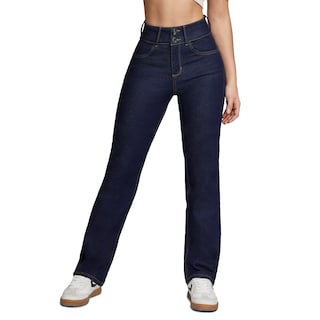 Foto 1 | Jeans Mujer Pantalon Straight Cintura Alta Levanta Pompa Push Up Seven Jeans 0077ston