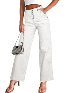 Foto 1 | Jeans Sidefeel Cintura Alta con Botones para Mujer - Venta Internacional