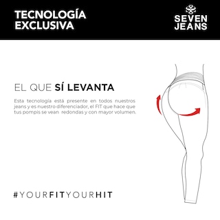 Foto 8 | Jeans Recto Cargo Mujer Cintura Alta Seven Jeans 0032kaki