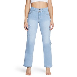 Foto 1 | Jeans Recto Cargo Mujer Push Up Seven Jeans 9926stcl