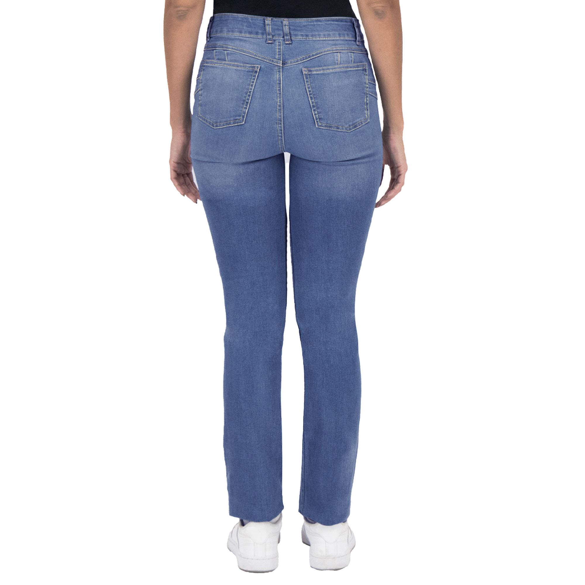 Foto 3 pulgar | Pantalón Recto Britos Jeans Mujer Mezclilla Azul 025581