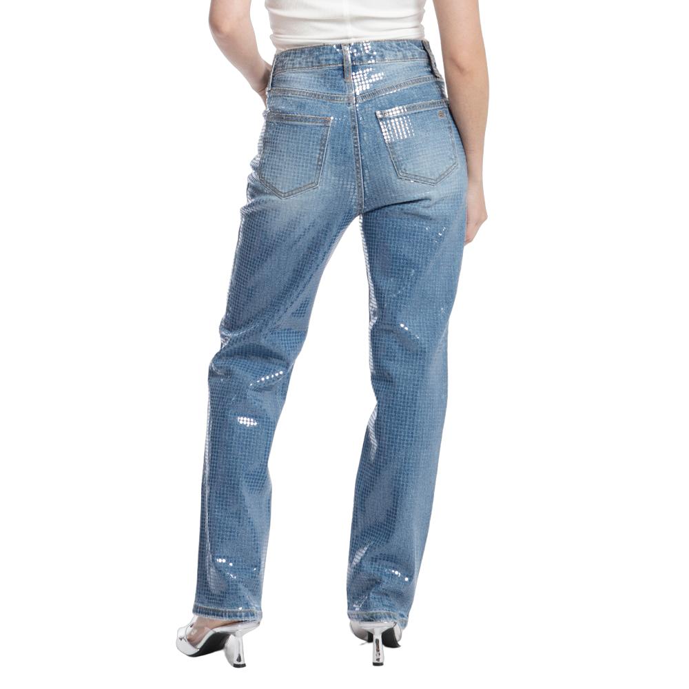 Foto 2 | Pantalón Straight Mujer Balam Bl6986 Azul