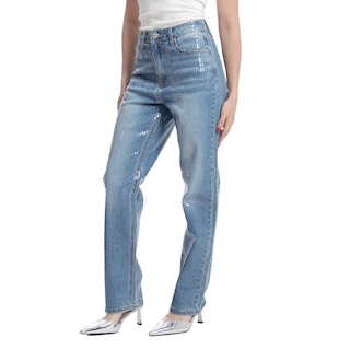Foto 3 | Pantalón Straight Mujer Balam Bl6986 Azul