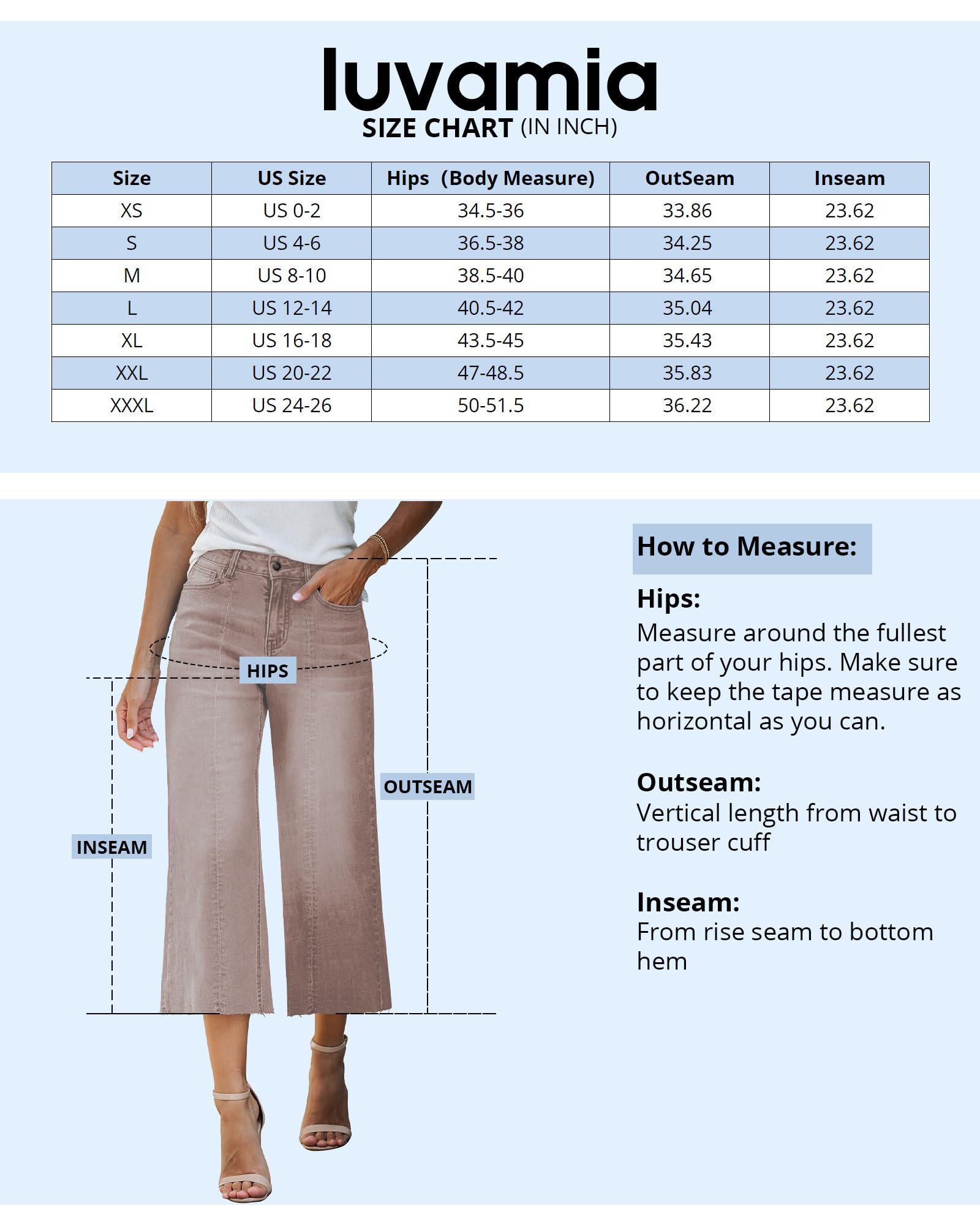 Foto 6 pulgar | Capris Luvamia De Mezclilla De Pierna Ancha Para Mujer, Color Marrón, Talla L 12-14 - Venta Internacional.