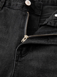 Foto 4 | Jeans Astylish Para Mujer, Cintura Alta, Pierna Recta, Color Negro - Venta Internacional.