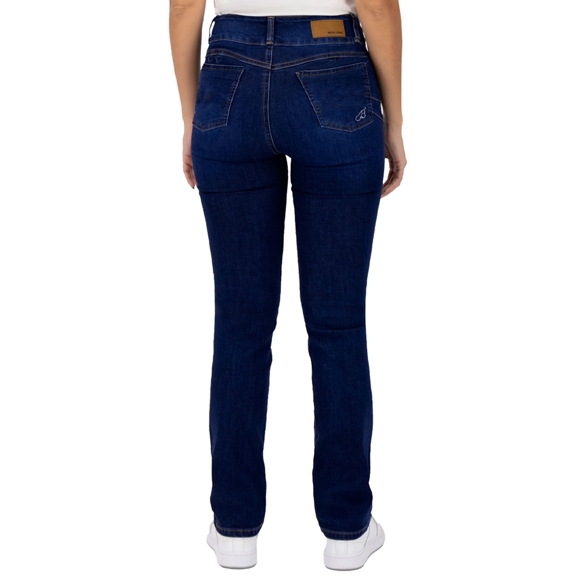 Foto 3 pulgar | Pantalón Recto Britos Jeans Mujer Mezclilla Azul 025611