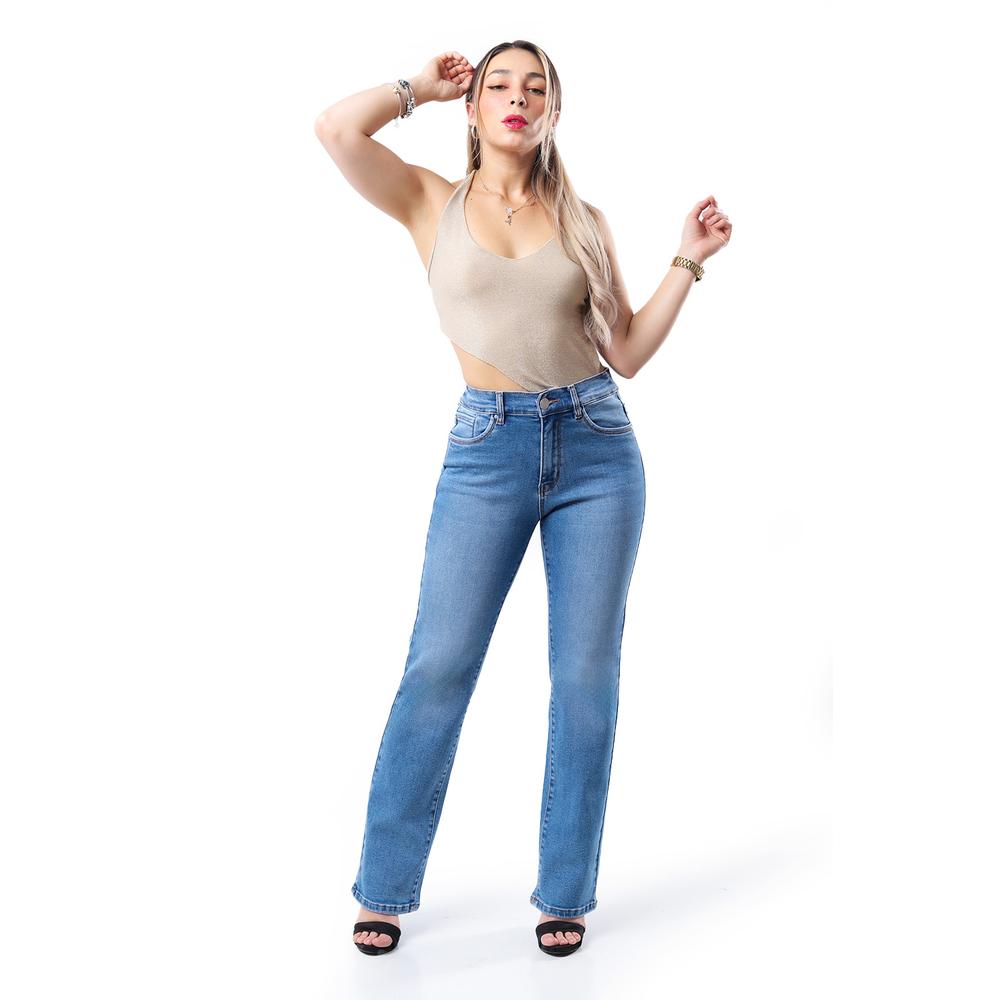 Foto 1 | Jeans De Corte Recto /juvenil, 1512 (azul Medio) Azul