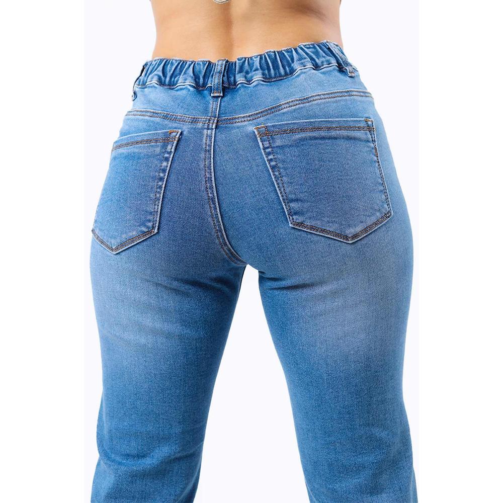 Foto 4 pulgar | Jeans De Corte Recto /juvenil, 1512 (azul Medio) Azul